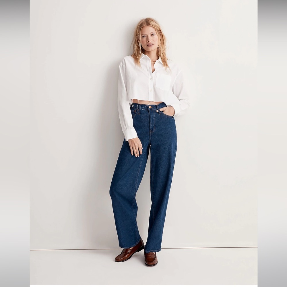 Madewell The Perfect Vintage Wide Leg Jean in Fairdale wash